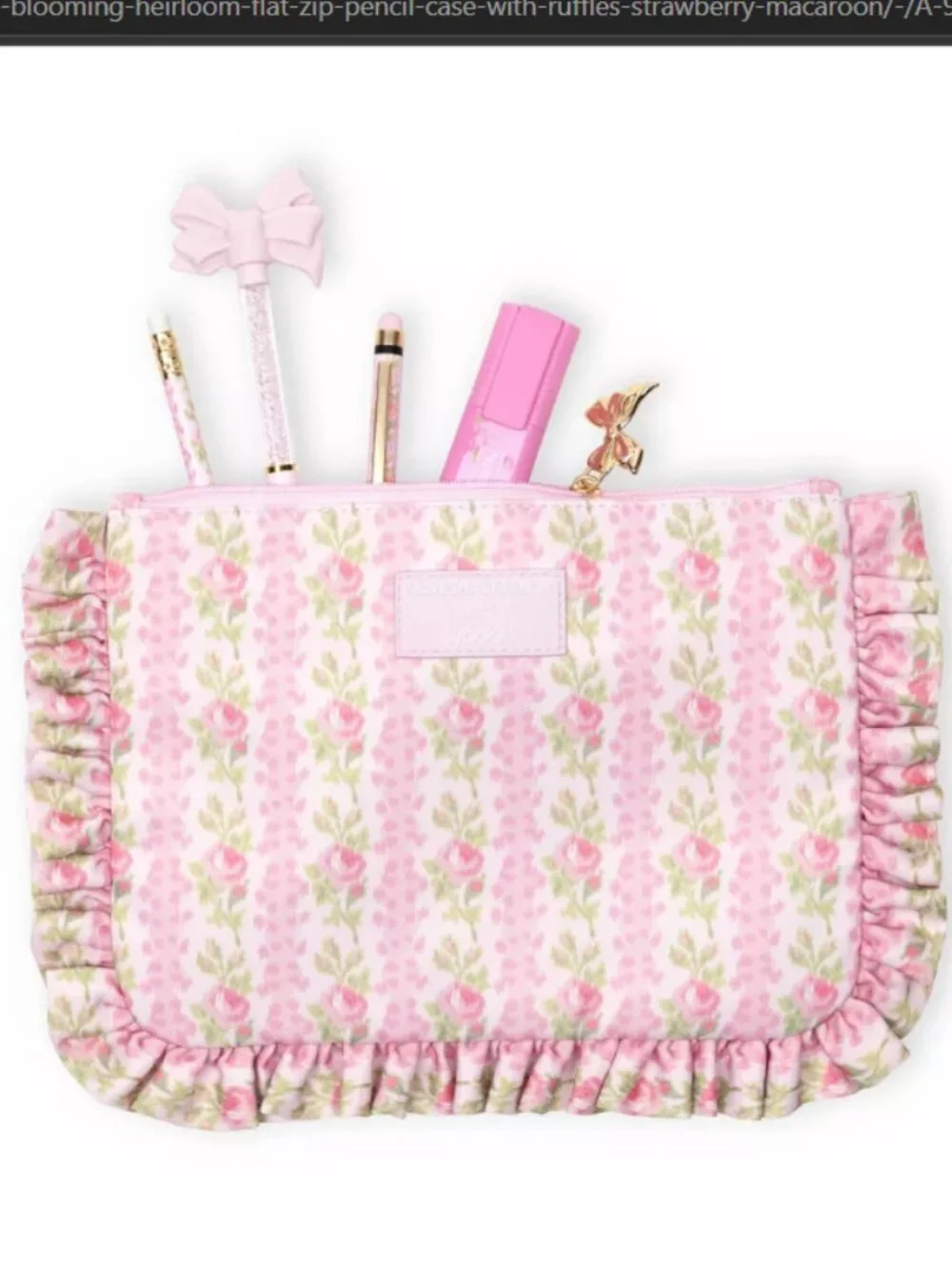 LoveShackFancy x Target - Yoobi Blooming Heirloom Pouch with Ruffles